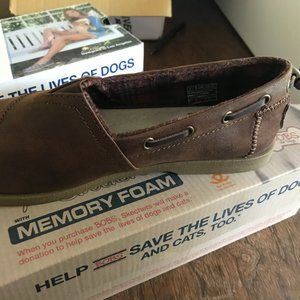 BOBS Sketchers Brown Memory Form Flats Size 8